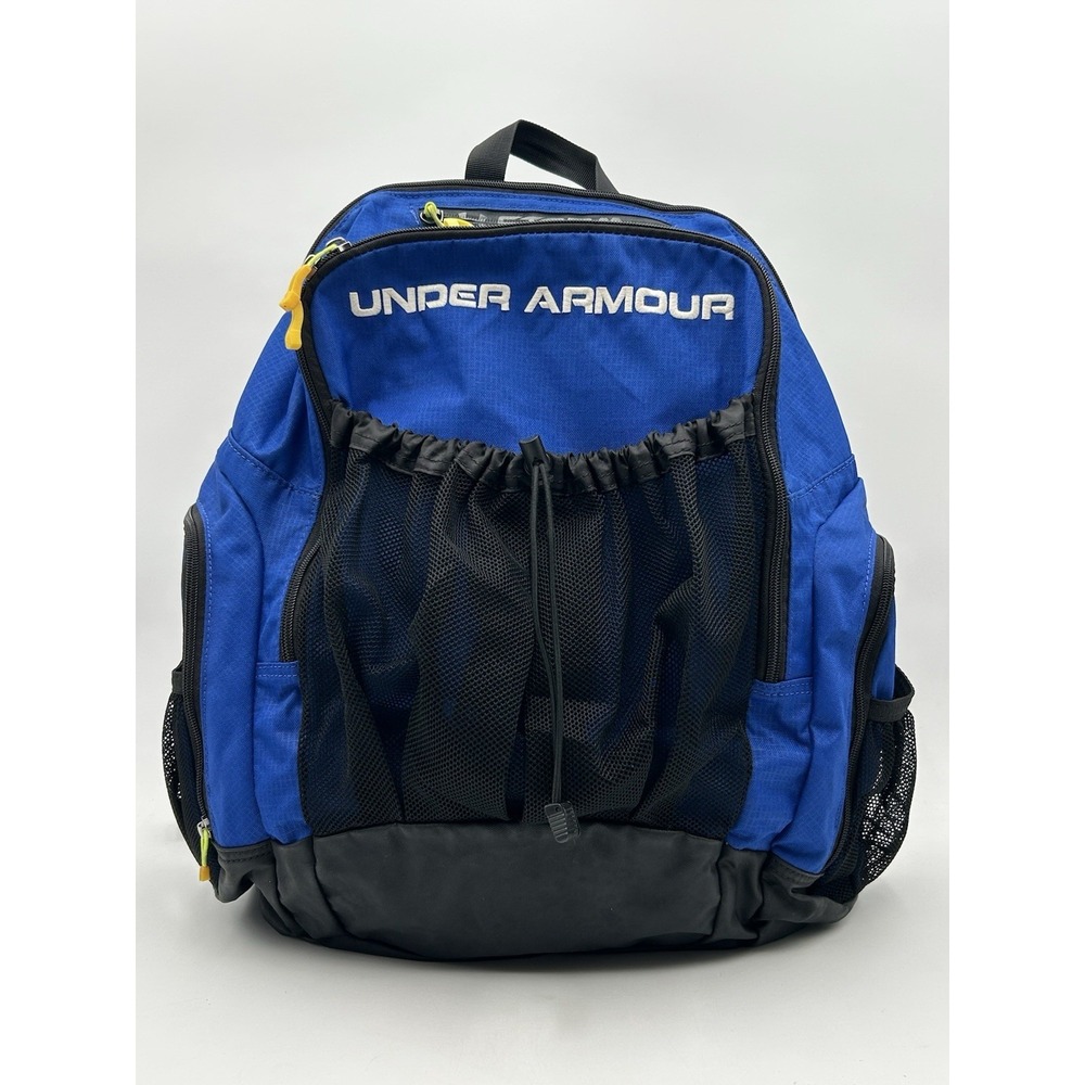 Under Armour Storm Backpack Blue Gray School Gym Laptop Travel Bag